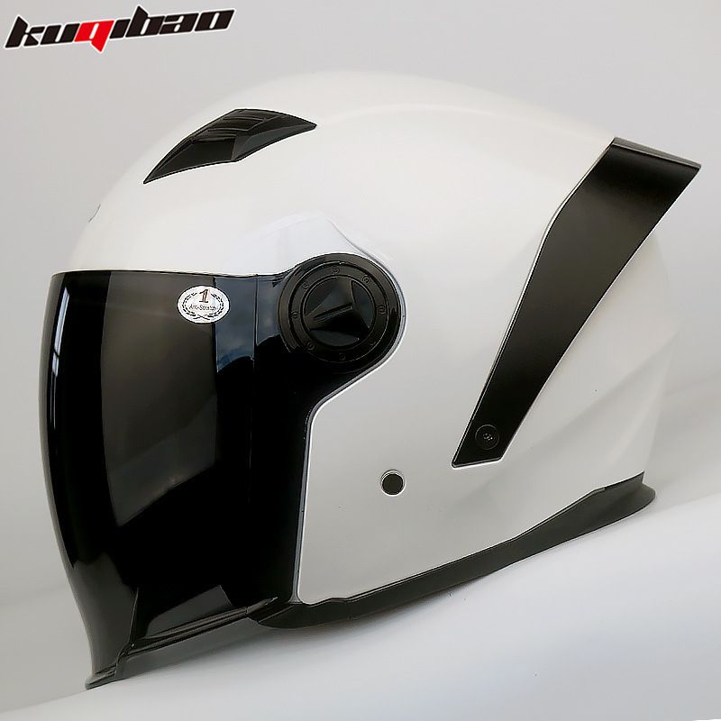 Motorcycle Helmet With Bluetooth Intercom, 3/4 Open Face Design, Dual Visor, 3C Certified, ABS Material, Multiple Color Options_autovado.com