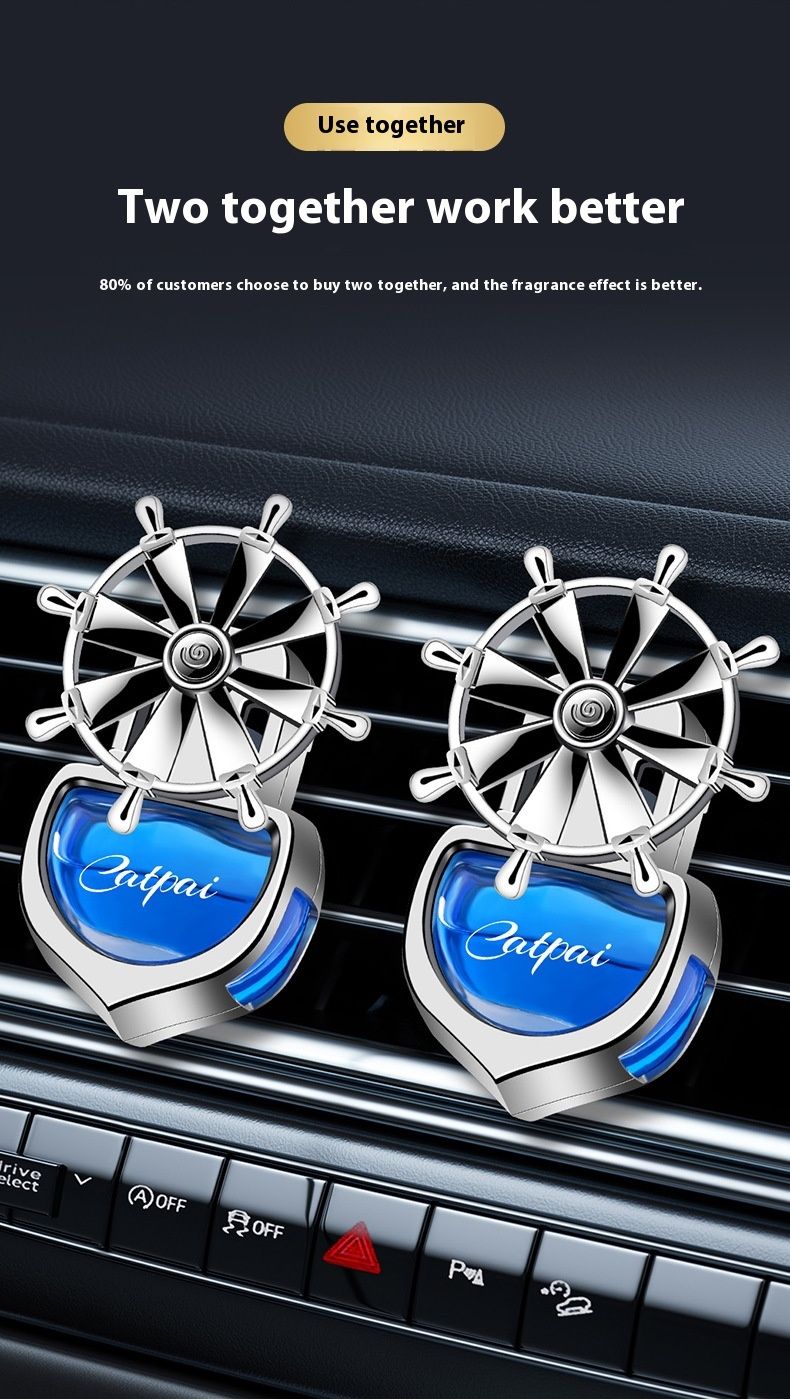 New Car Perfume Air Outlet Car New Helmsman Aromatherapy Creative Car Interior Jewelry Yifan Smooth Air Outlet Perfume_autovado.com