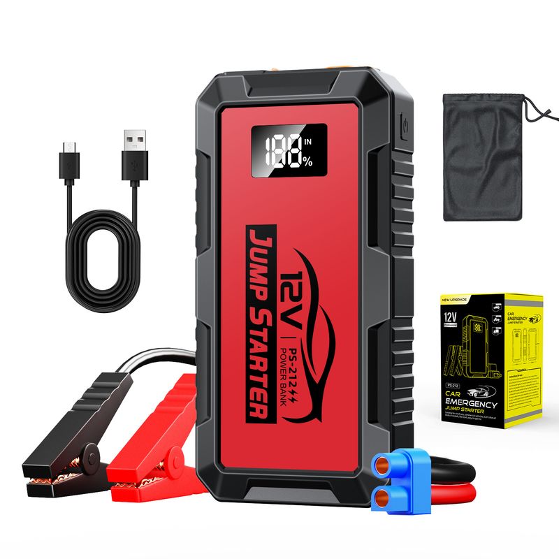 Hot-Selling Emergency Jump Starter Power Bank 12V 6000A Large Capacity Car Battery Ignition Tool_autovado.com