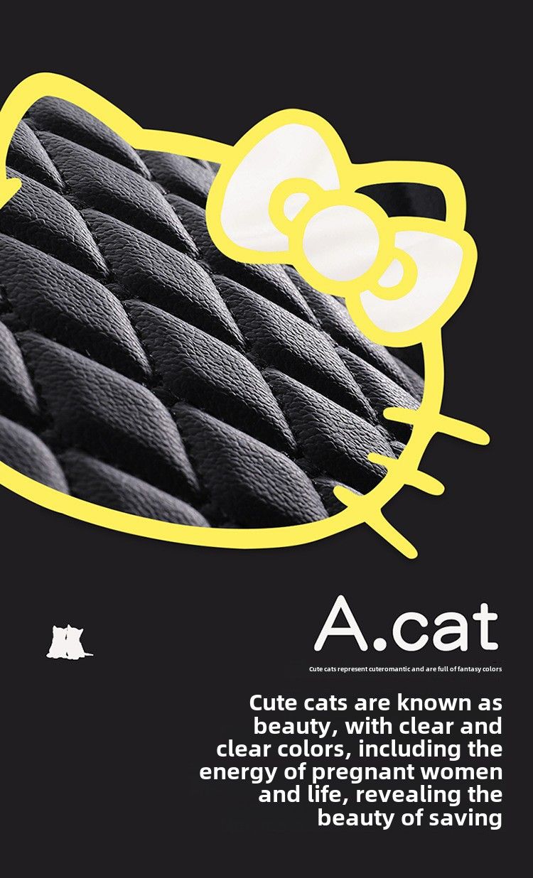 Car seat cushion four seasons universal fully surrounded cute seat cover goddess seat cushion all-inclusive car seat cover winter car interior_autovado.com