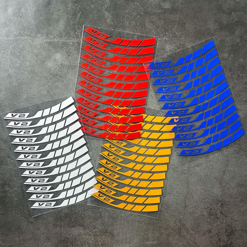 Suitable For Honda Click Series V2/V3 Waterproof Reflective Wheel Stickers, Modified Motorcycle Personalized Decoration_autovado.com