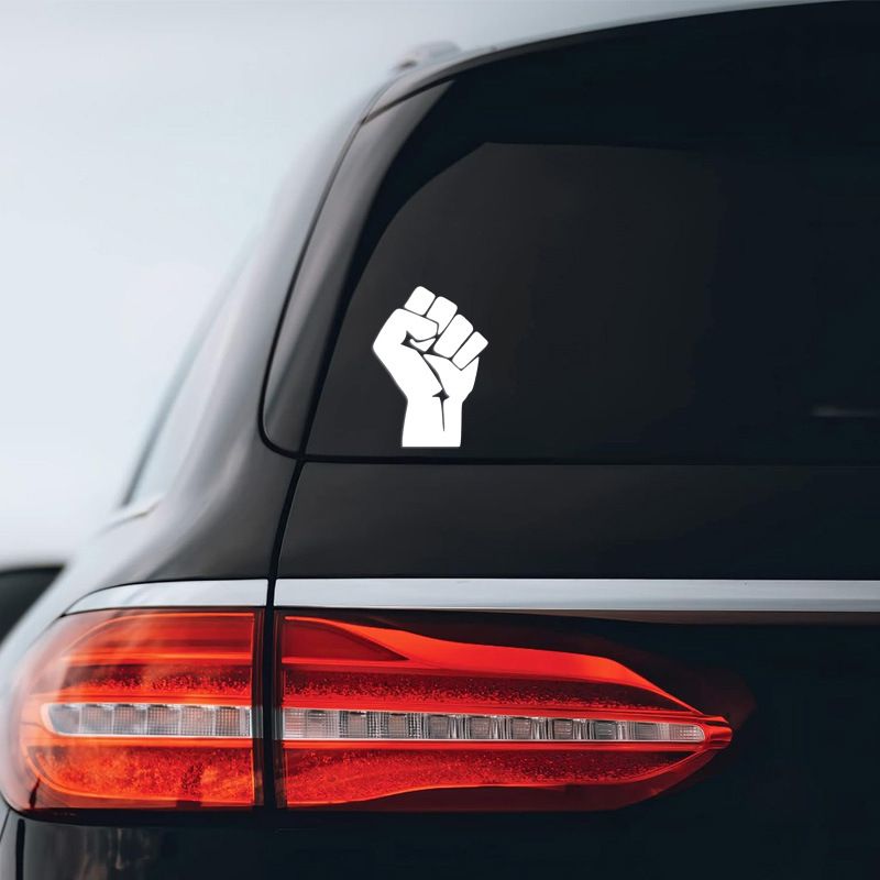 Clenched fist inspirational vinyl car decoration sticker home glass window wall notebook pvc sticker_autovado.com