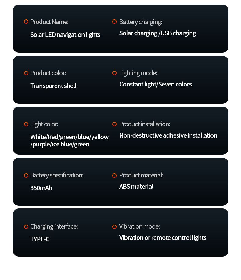 Solar Car LED Flashing Color Roof Mouse Modification No Wiring Remote Control Anti-Collision Warning Light_autovado.com