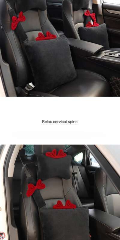 Car Headrests, Neck Internet Celebrity Creative Bows, Seat Belts, Shoulder Protectors, A Pair Of Cute Car Products_autovado.com