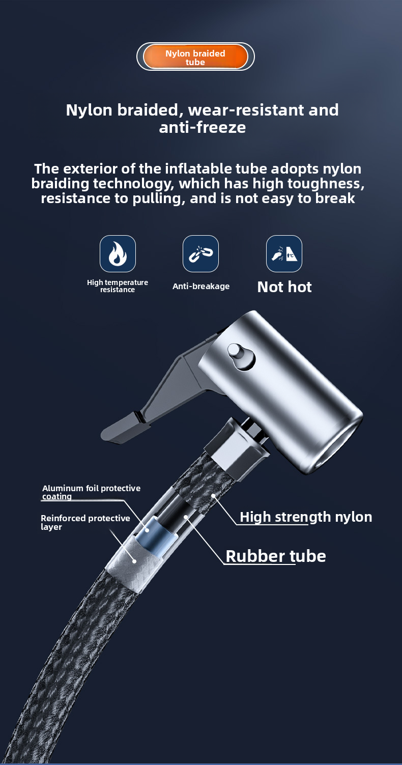 Portable Multifunctional Tire Car Pump Inflator Machine Air Tube_autovado.com