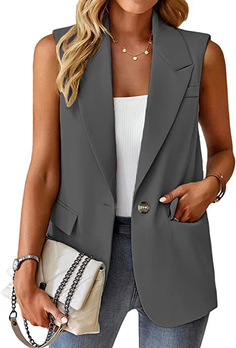 Women's Casual Fashion Temperament Suit Vest For Women_autovado.com