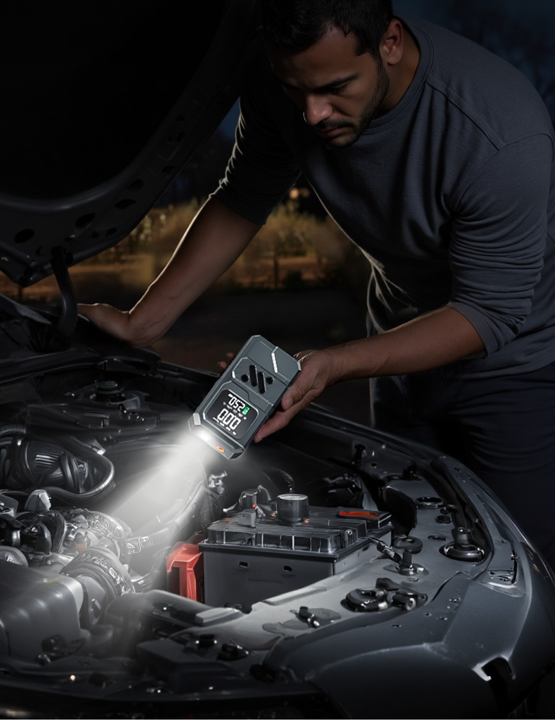 Multifunctional Portable Car Emergency Starter Power Bank All-in-One Air Pump_autovado.com