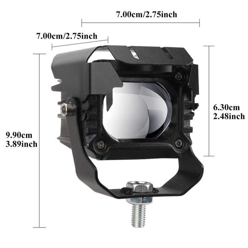 Motorcycle LED Electric Vehicle Lights, Battery External Spotlights, Dual Light Modified Lights_autovado.com