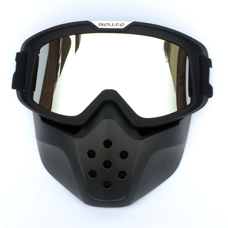 Retro Motorcycle Goggles – Anti-Fog, UV Protection, Interchangeable Lenses – Off-Road, Motocross, Cycling – Durable PC Frame_autovado.com