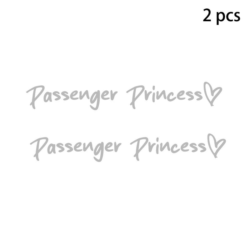2 pack Passenger Princess car rearview mirror makeup mirror passenger princess creative stickers_autovado.com