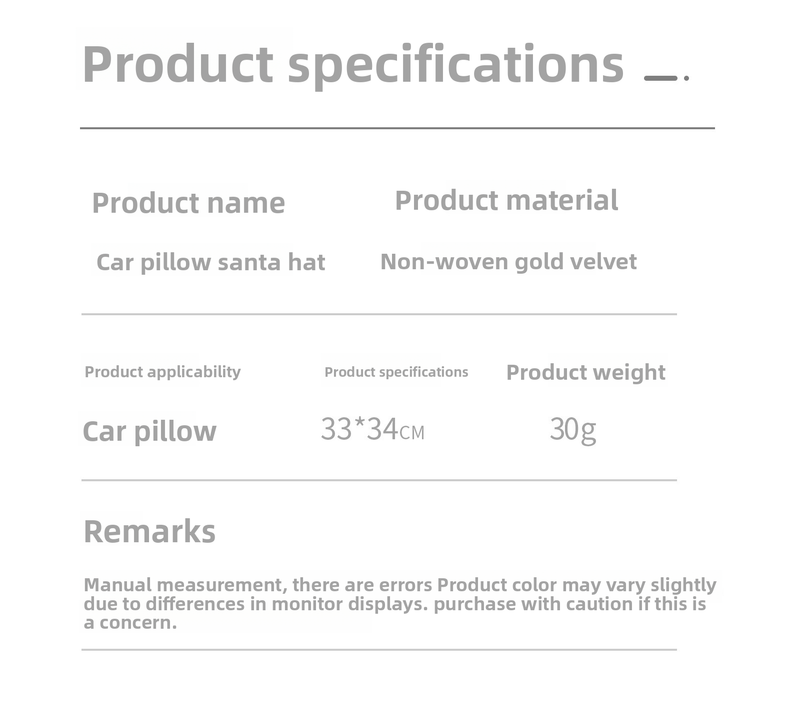 Christmas Car Seat Santa Hat Cross-Border Hot-Selling Headrest Cover Decorative Supplies Scene Setup Props_autovado.com