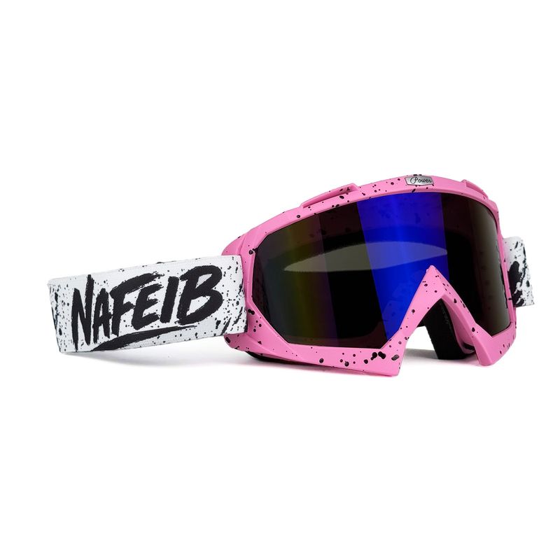 NAFEIB Motorcycle Goggles - Dirt Bike Snow Goggles For Men & Women, Anti-Fog UV Protection Riding Glasses With Interchangeable Lenses_autovado.com