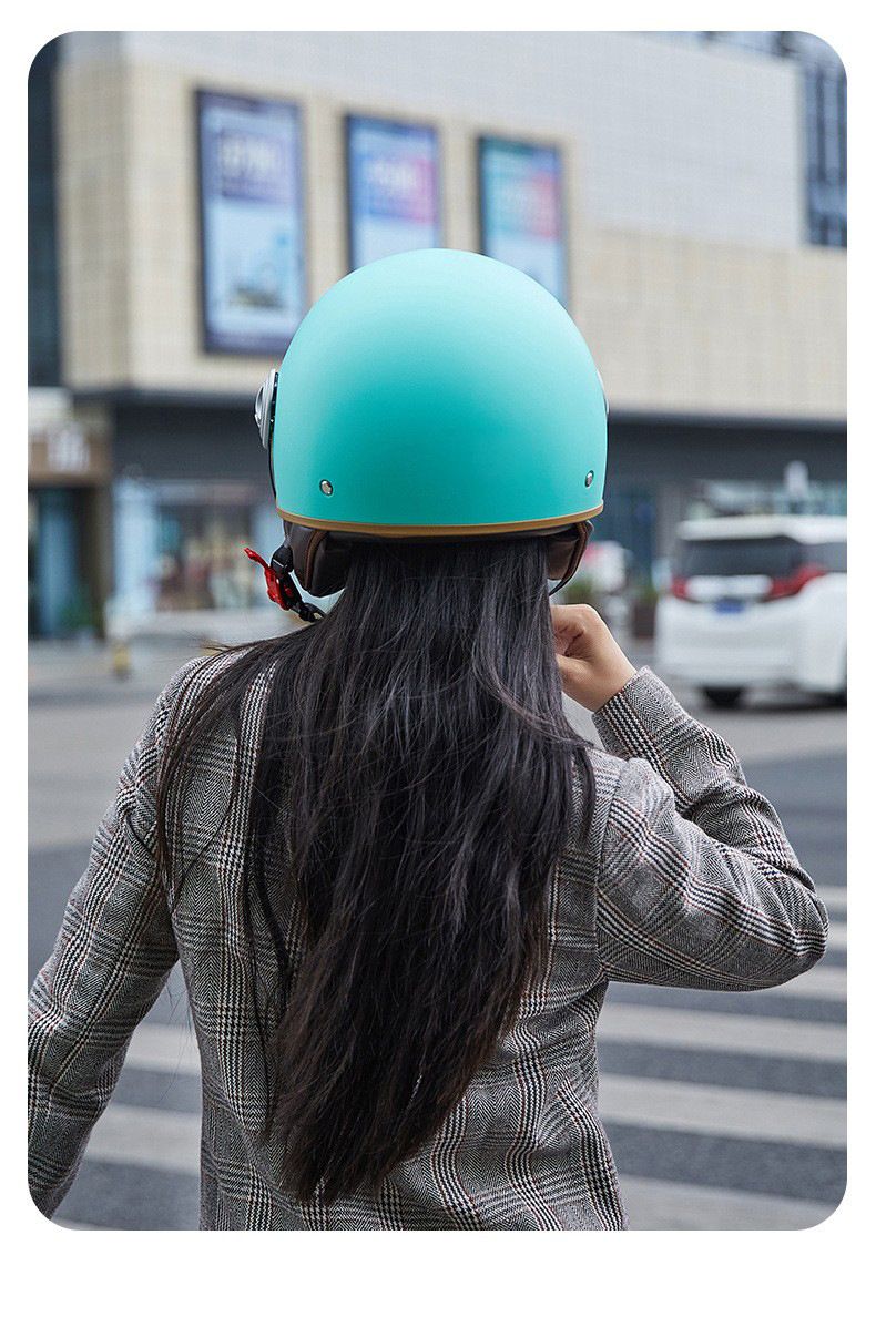 3/4 Motorcycle Helmet With Bluetooth & Cat-Ear Design – Lightweight ABS Shell, 3C Certified, Transparent Visor (Unisex Adult)_autovado.com