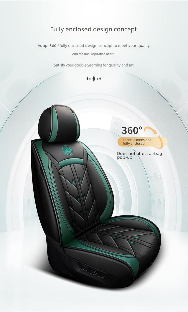 Winter Car Cushion Seat Cover Full Surrounding Four Seasons General New Leather Seat Cover Linen Leather Seat Cushion Seat Cover_autovado.com