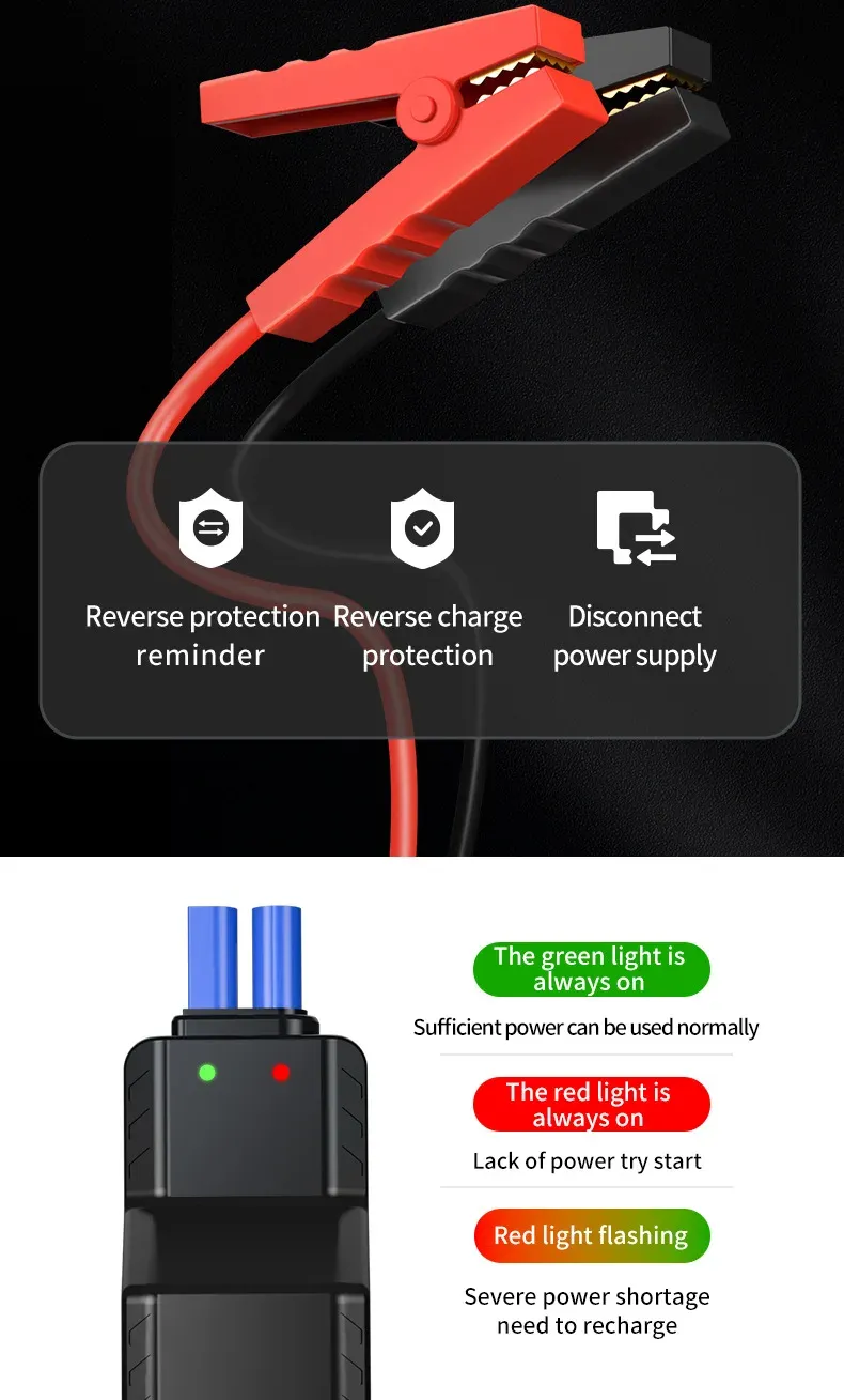 4-in-1 Jump Pump, Power Bank, Lighting, Portable Air Compressor, Cars, Battery, Starter, Start, Car Tire Inflator_autovado.com
