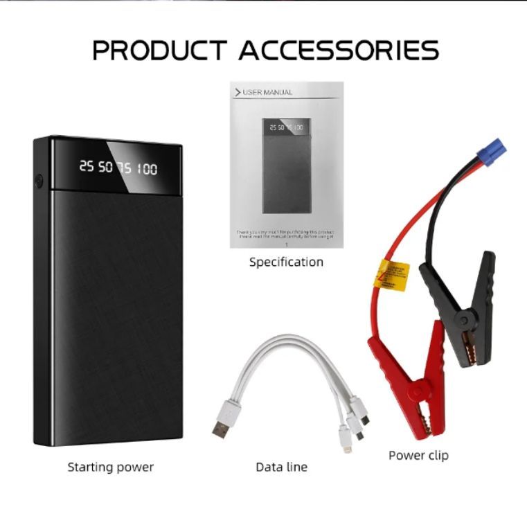Cheap Portable Jumper Emergency Jump High Tire Air Pump Starter Booster Battery Charger Start Car Mobile Power Bank_autovado.com