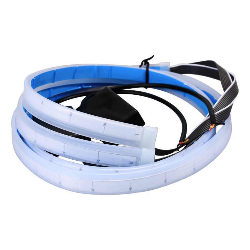 24V Dedicated Car Daytime Running Ultra-Thin Guide Strip Car-Specific White-Yellow Dual-Color Flowing Turn Signal Light_autovado.com