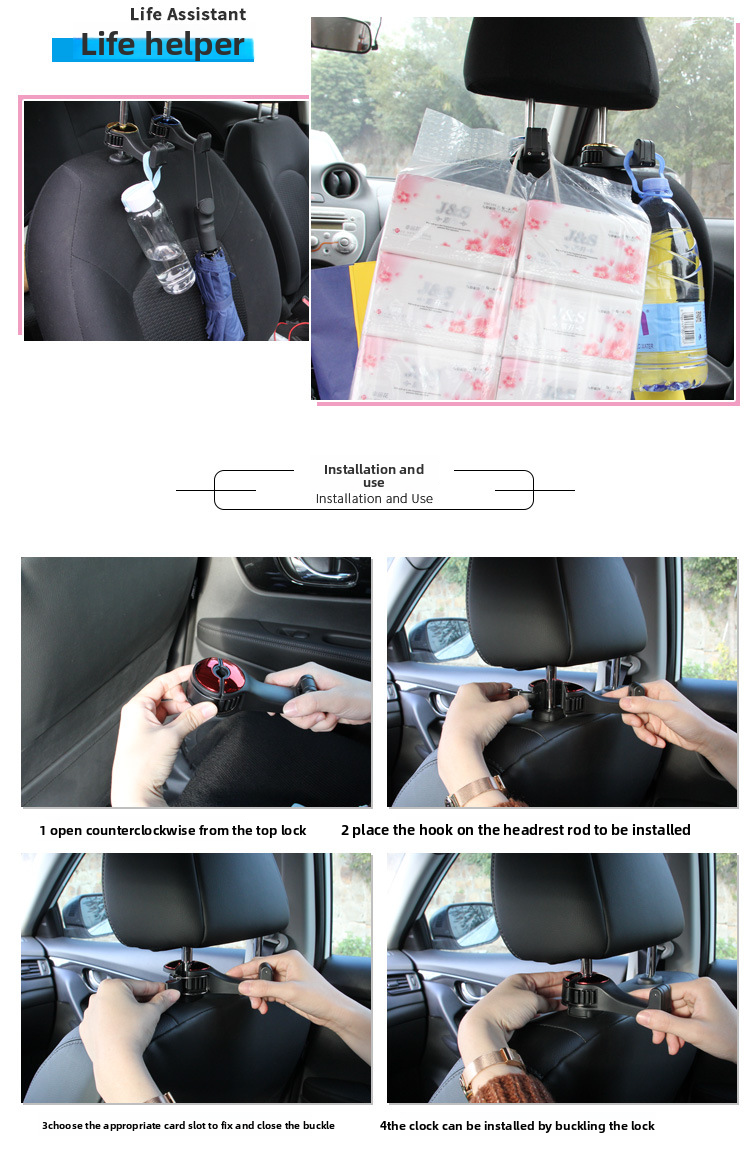 Flash G02 Bracket Phone Holder Locking Hook Personalized Car Creative In-Car Automotive Accessories_autovado.com