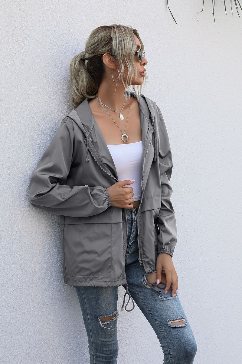 Women's Zipper Hoodie Lightweight Outdoor Hiking Raincoat Jacket Jacket Ready in Stock_autovado.com