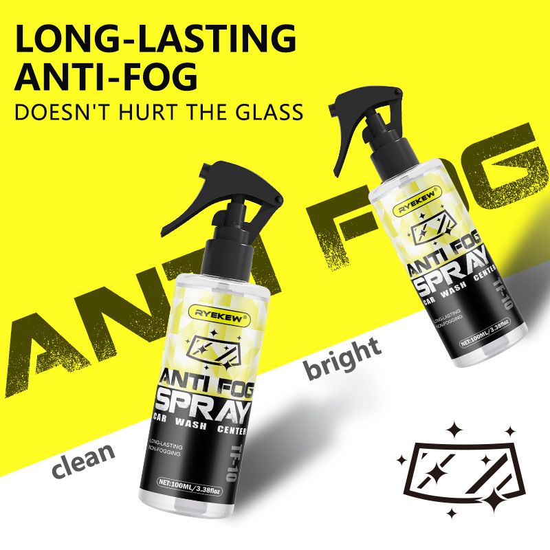 Ryekew Car Glass Front Windshield Long-Lasting Anti-Fog Rainproof Agent Waterproof Water-Repellent Cleaning Spray_autovado.com