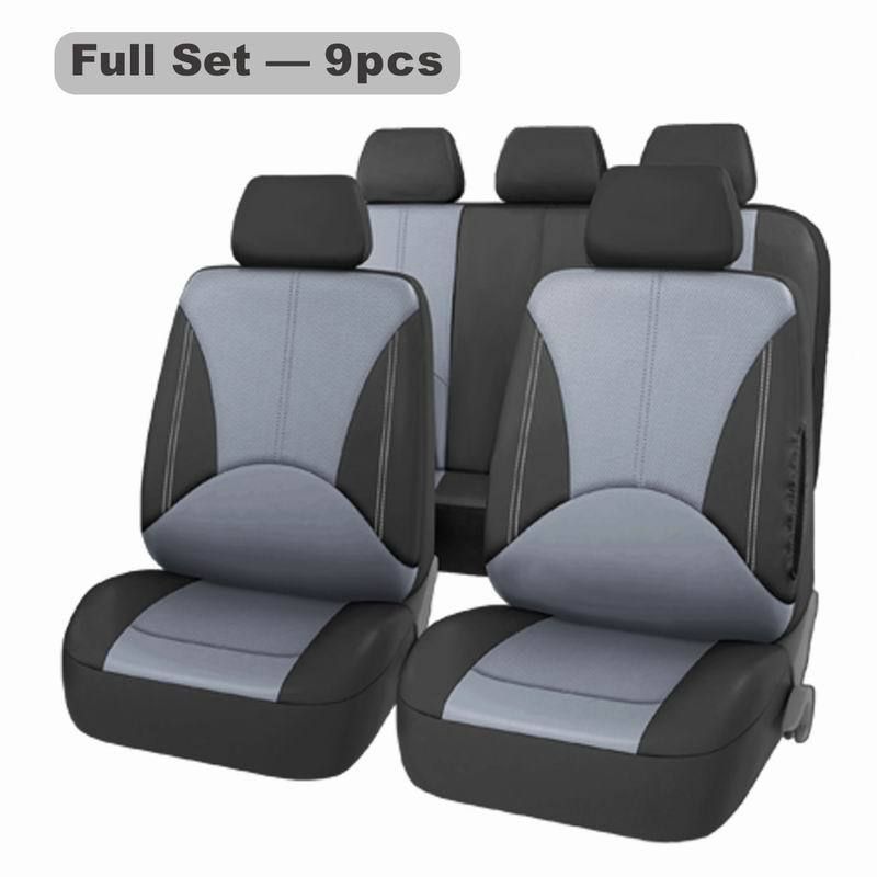 General car seat 9-piece PU leather car four seasons general seat cushion cover_autovado.com
