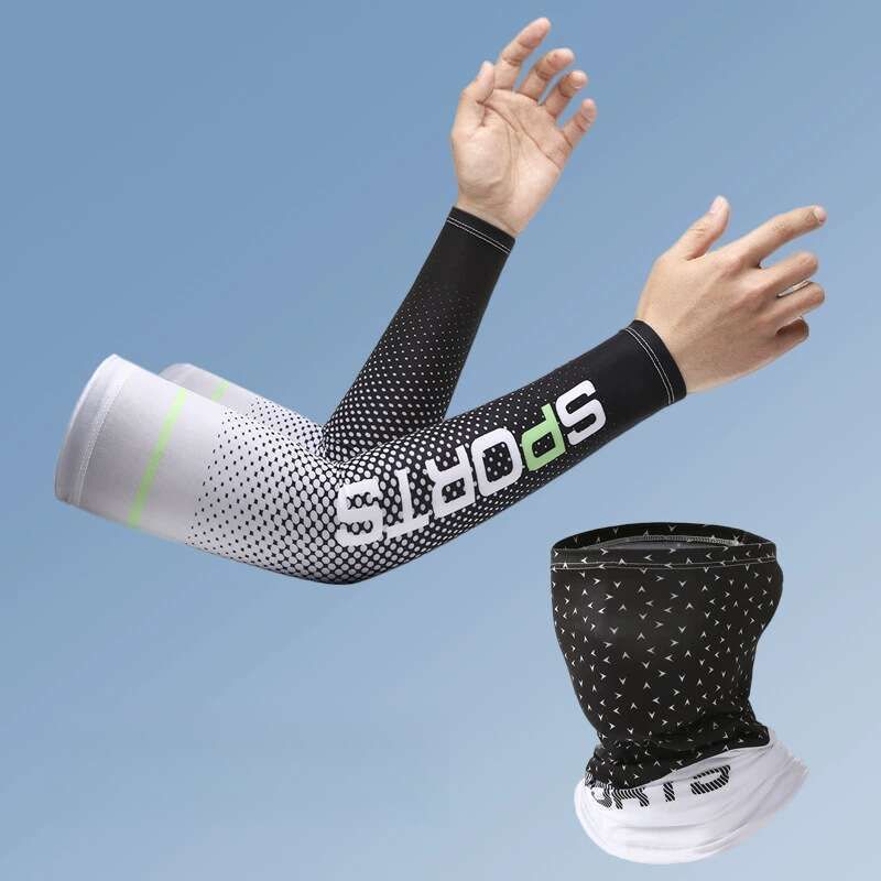 Ice Men's Summer Sun Refreshing, Breathable Arm Protection, Driving, Outdoor Cycling, Sports, Ice Silk Sleeve Cover_autovado.com