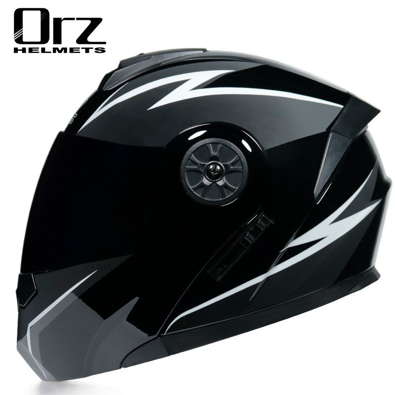 Motorcycle Accessories & Parts electric battery helmet gray men's and women's full helmet four seasons flip face helmet summer hat_autovado.com