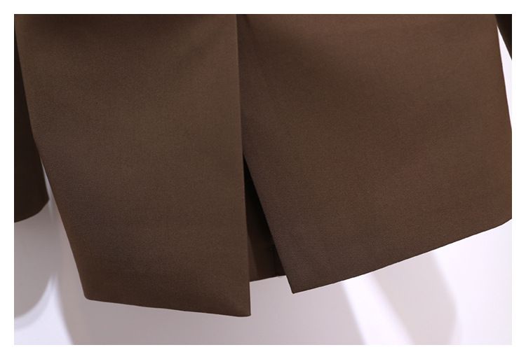 Spring And Autumn Windbreaker Women's New Top Korean Style Chic Coffee Colored Small Suit Jacket For Women Spring And Autumn High-end Suit For Women_autovado.com