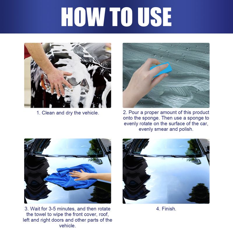 Rayhong 3pcs/set Auto Ceramics Coating, Clean Decontamination Waterproof Dustproof Scratch Repair Paint Maintenance Renovation Coating Solution_autovado.com