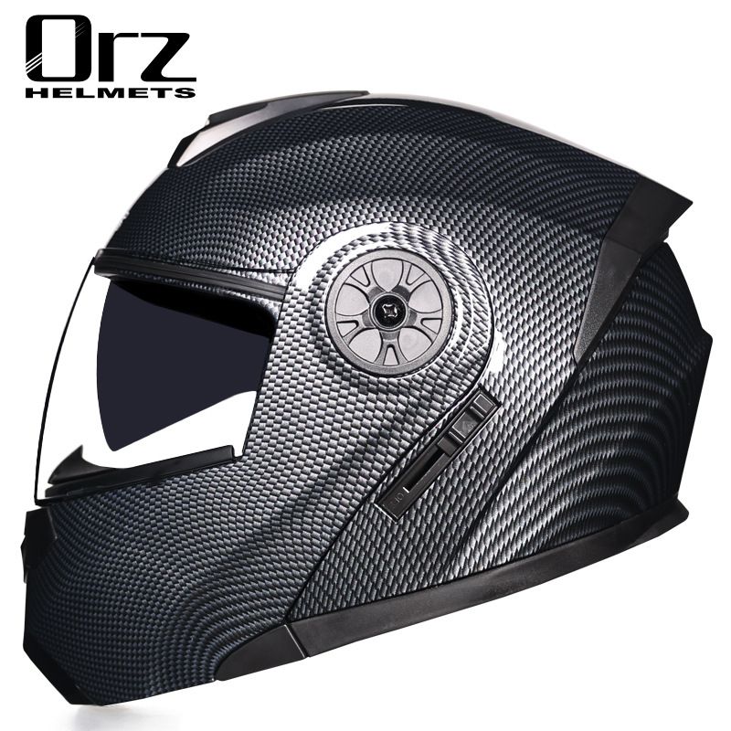 Motorcycle Accessories & Parts electric battery helmet gray men's and women's full helmet four seasons flip face helmet summer hat_autovado.com