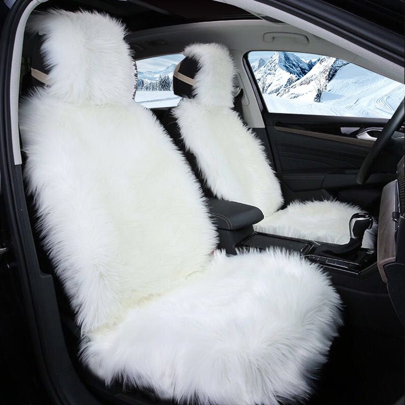 Plush Seat Cushion With Backrest Universal Seat Cushion Seat Cover_autovado.com