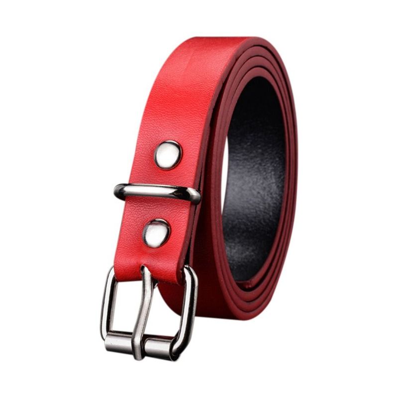 HOT Boys Girls Design Vintage Retro Pin Buckle Waistband Trouser Dress Belts Children Leather Belt Thin Waist Strap_autovado.com