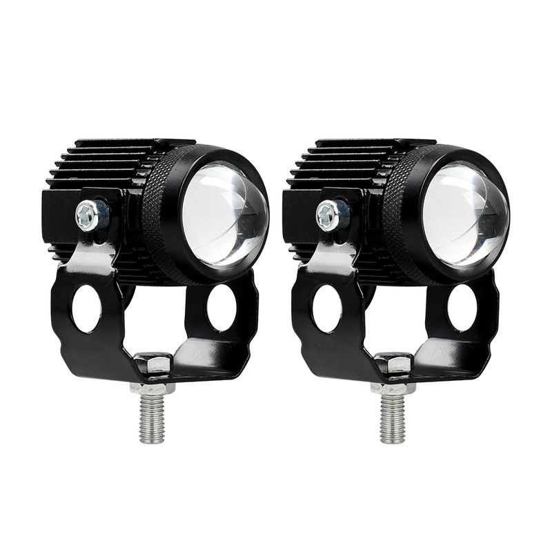 LED motorcycle headlights near and far two-color light strong flash headlights_autovado.com