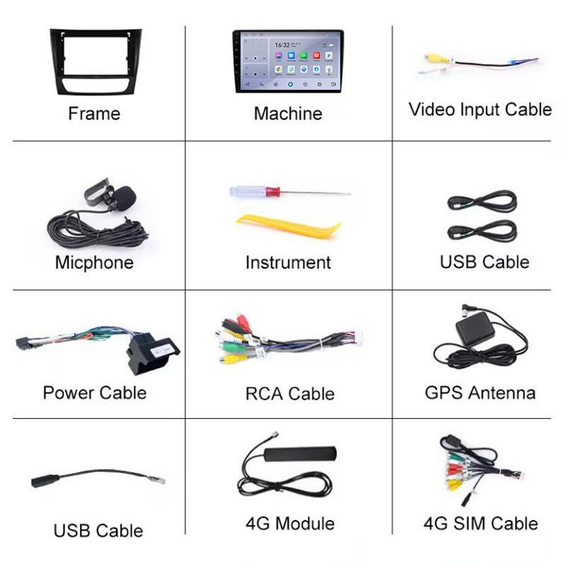 Applicable to Mercedes Benz E Android Navigator W211 CLS Radio Car DVD Player Car Stereo_autovado.com