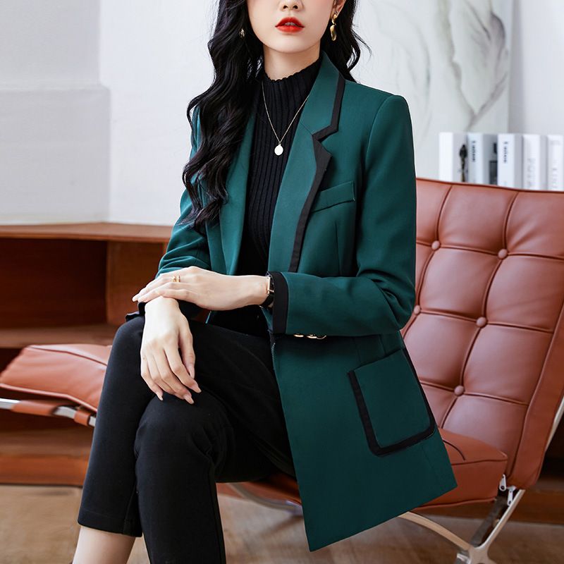 Women's Clothing slim-fit elegant commuter casual all-match small top suit_autovado.com