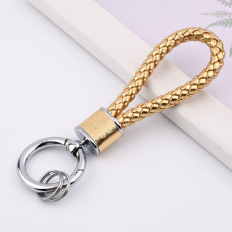 Fashion Braided Rope Anti Lost Keychain Chain Personalized Car Keychain Female Cute Women's Bag Key Pendant_autovado.com