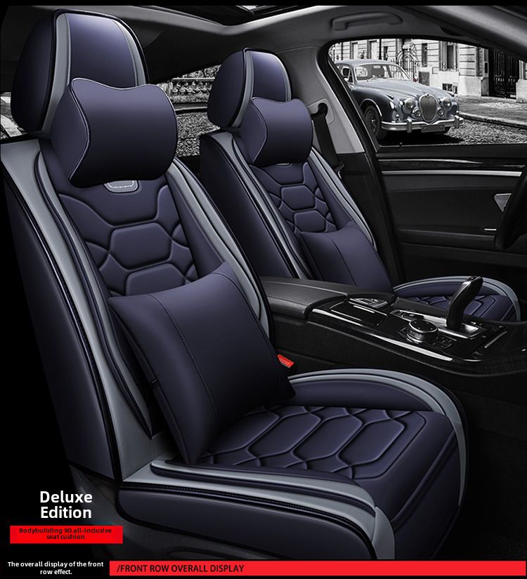 All-inclusive 9D leather car seat cover four seasons fashion sports seat cover New interior supplies_autovado.com