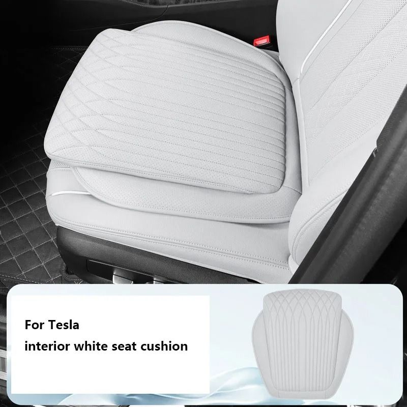 New Breathable Nappa Leather Non-slip Car Sponge High Rebound Pad Cushion Four Seasons Universal Auto Seat_autovado.com