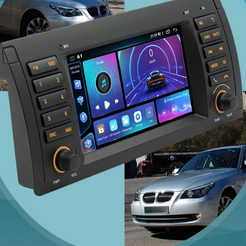 7" Android Car Stereo For BMW E39 (2002-2008) - Wireless CarPlay, HD Touchscreen & Reverse Camera_autovado.com