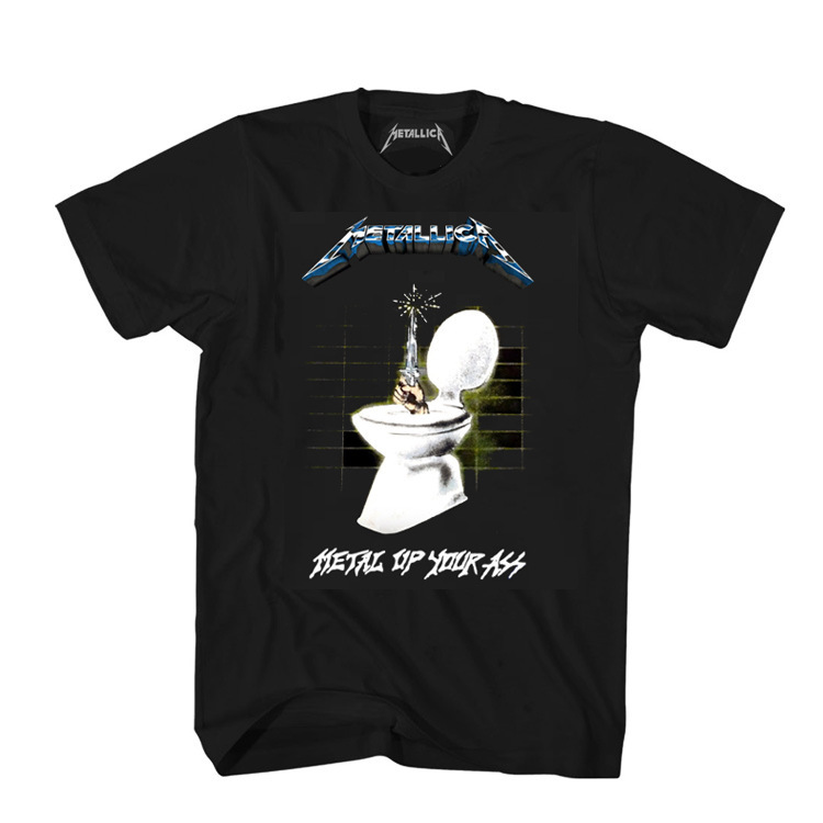 Man's clothing Retro casual rock punk band short-sleeved T-shirt_autovado.com