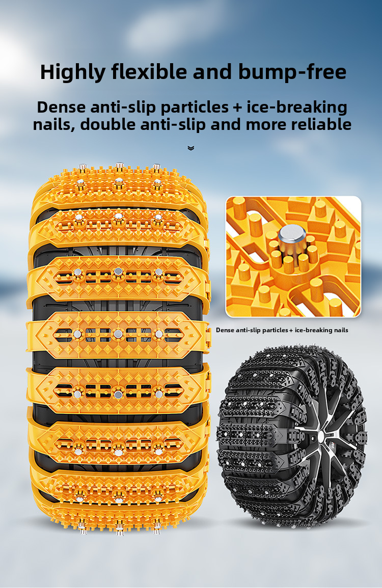 Cross-Border Product Tire Snow New Universal TPU Low-Temperature Suitable Car Anti-Slip Chains_autovado.com
