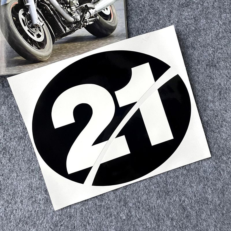 Suitable for Vespa Vespa car body modification GTS300 GTV no. 6 waterproof decals_autovado.com