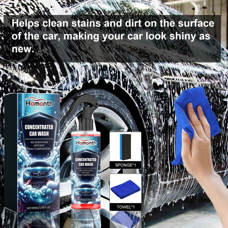 Homonth Concentrated Car Wash, Car Exterior Renovation Cleaning Decontamination Care And Maintenance Cleaning Agent_autovado.com