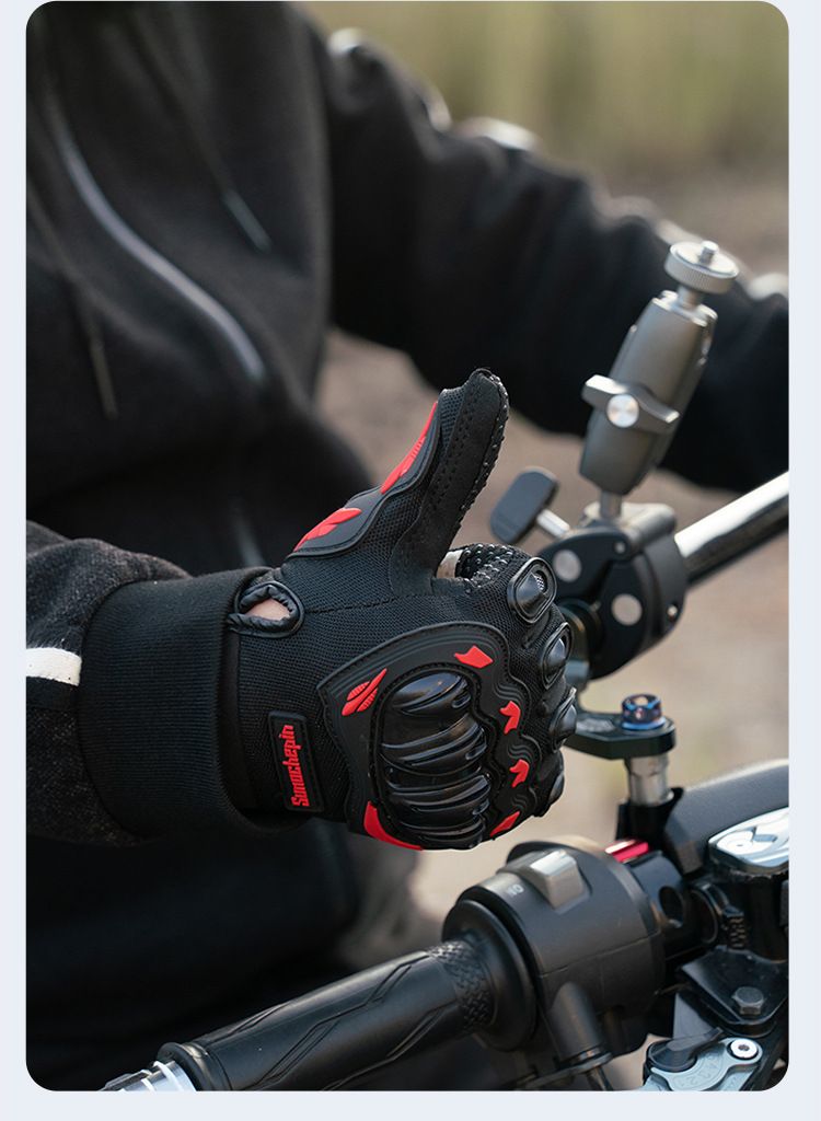 Motorcycle Riding Gloves For Men, Outdoor All-Season Motorbike Racing Gear, Off-Road Anti-Fall Winter Cold-Proof Summer_autovado.com