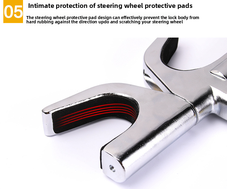 New Car Steering Wheel Multifunctional Adjustable Telescopic Security Anti-theft Thickened Window-breaking Metal_autovado.com