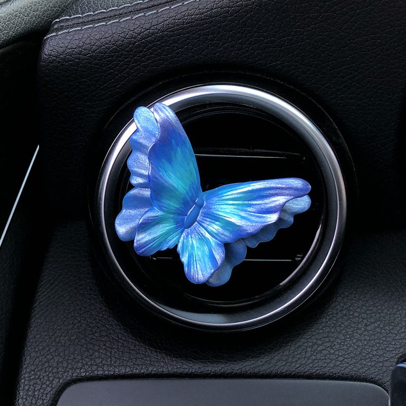High grade butterfly air outlet decoration car aromatherapy car perfume fragrance flower diffuser stone car interior decoration_autovado.com