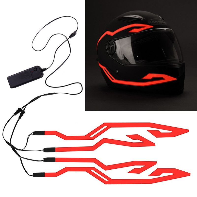 same motorcycle Riding safety LED light strip Motorcycle helmet cold light-emitting_autovado.com