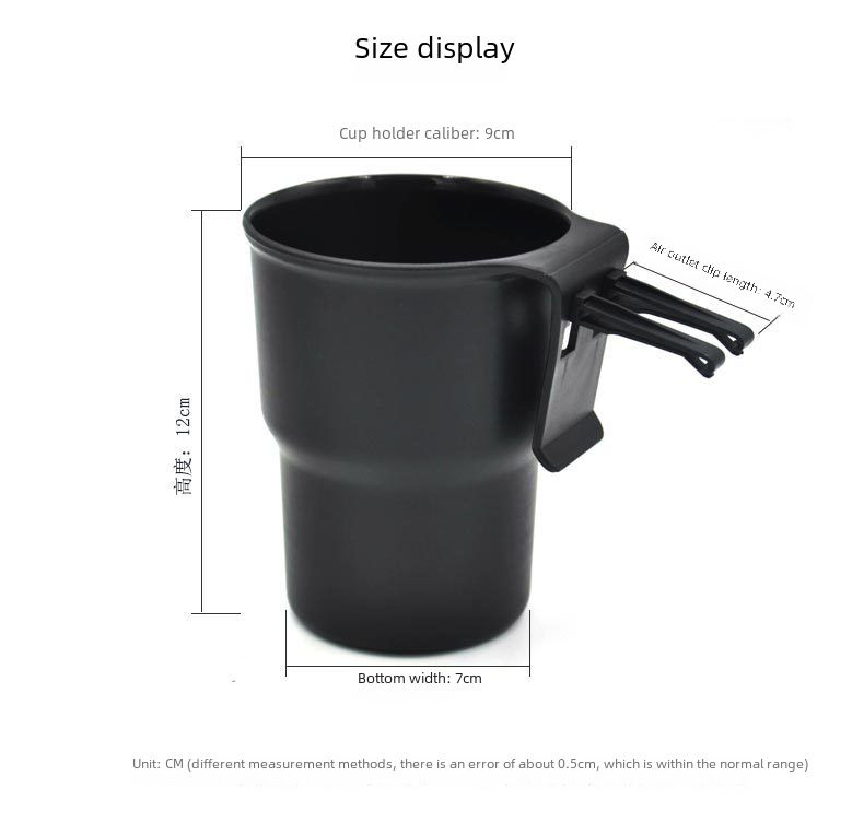 Car multi-functional storage portable water cup holder car air outlet water Cup Holder Holder storage box trash can drink holder_autovado.com