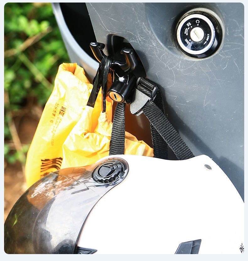 Front Multi-Function Universal Hanging Electric Scooter Storage Helmet Multi-Purpose Hook Lock_autovado.com