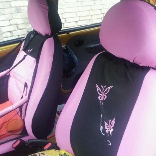General Motors seat covers purple pink butterfly embroidery_autovado.com